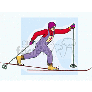 skier121 clipart. Commercial use image # 169603