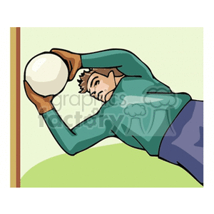 goalkeeper clipart. Royalty-free image # 169690