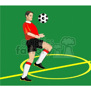   soccer ball balls player players  soccer017.gif Clip Art Sports Soccer 