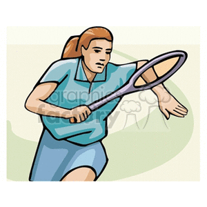 tennisgirl2 clipart. Commercial use image # 170026