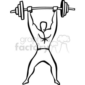   bodybuilder bodybuilders muscle muscles weight lifting weights barbell barbells fitness exercise exercising  BSR0128.gif Clip Art Sports Weight Lifting 