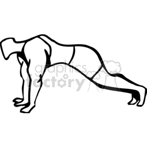   bodybuilder bodybuilders muscle muscles pushups fitness exercise exercising  PSR0126.gif Clip Art Sports Weight Lifting 