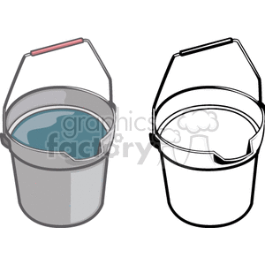   bucket water buckets tool tools  BMM0107.gif Clip Art Tools 