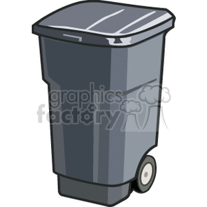  garbage can trash cans  BMM0159.gif Clip Art Tools 
