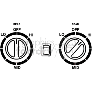 control knobs clipart. Commercial use image # 170371