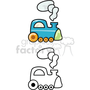 train drawing clipart. Royalty-free image # 171048