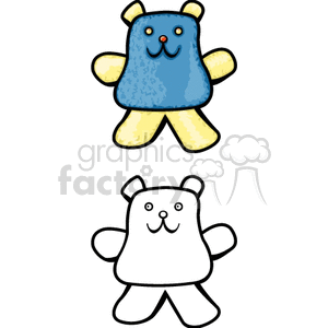   toy toys teddy bear bears  PMY0111.gif Clip Art Toys-Games 