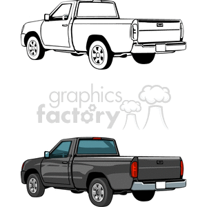   pickup truck trucks  BTG0115.gif Clip Art Transportation 