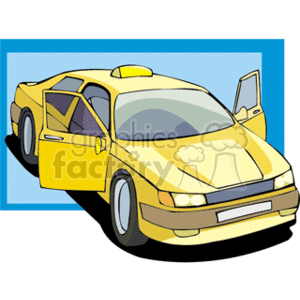 yellow cab clipart. Royalty-free image # 172608