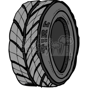 Cartoon tire clipart. Royalty-free image # 172897