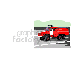  truck trucks autos vehicles heavy equipment fire  Clip Art Transportation Land 