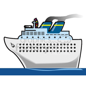  cruise ship cartoon clipart. Commercial use image # 173258