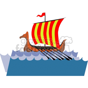  viking ship ships boat boats   transportb072 Clip Art Transportation Water 