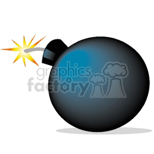 bomb bombs weapon weapons Clip Art Weapons ignited ignite wick burning time