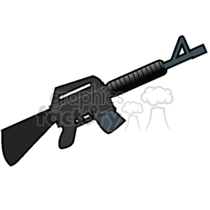   m16 machine gun guns rifle rifles weapons weapon Clip Art Weapons 