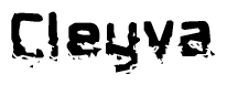 The image contains the word Cleyva in a stylized font with a static looking effect at the bottom of the words