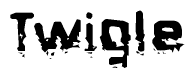 The image contains the word Twigle in a stylized font with a static looking effect at the bottom of the words