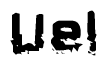 The image contains the word Uel in a stylized font with a static looking effect at the bottom of the words