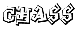 The clipart image features a stylized text in a graffiti font that reads Chass.