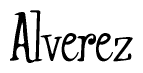 The image is a stylized text or script that reads 'Alverez' in a cursive or calligraphic font.