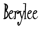 The image is a stylized text or script that reads 'Berylee' in a cursive or calligraphic font.