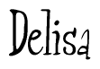 The image is a stylized text or script that reads 'Delisa' in a cursive or calligraphic font.