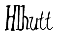 The image is a stylized text or script that reads 'Hlhutt' in a cursive or calligraphic font.