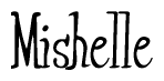 The image contains the word 'Mishelle' written in a cursive, stylized font.