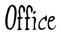 The image contains the word 'Office' written in a cursive, stylized font.