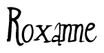 The image is a stylized text or script that reads 'Roxanne' in a cursive or calligraphic font.