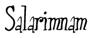 The image contains the word 'Salarimnam' written in a cursive, stylized font.