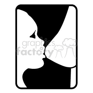 Infant breast feeding clipart. Commercial use image # 371407