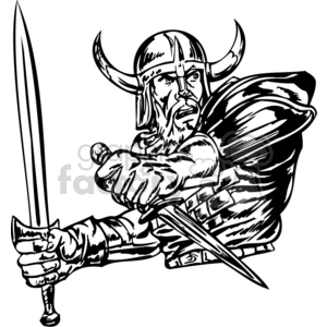 viking in battle clipart. Commercial use image # 371800