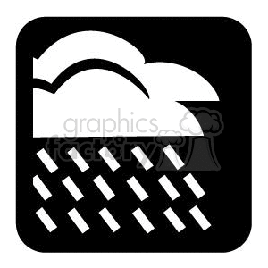 Black and white rain cloud clipart. Commercial use image # 371875