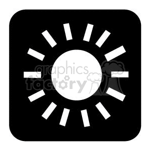 sun exposure icon clipart. Royalty-free image # 371880