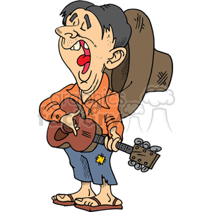 homless man clipart. Commercial use image # 372150