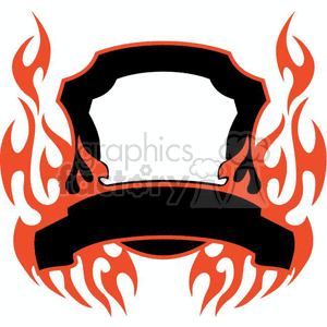 flaming template 017 clipart. Royalty-free image # 372828
