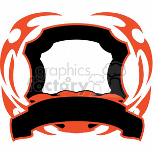 flaming template 057 clipart. Commercial use image # 372838