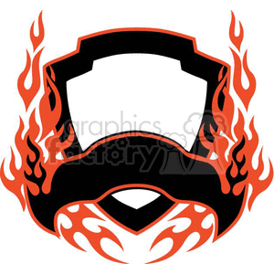 flaming template 022 clipart. Royalty-free image # 372853