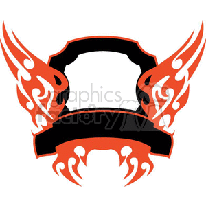 flaming template 027 clipart. Royalty-free image # 372858