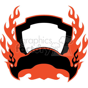flaming template 062 clipart. Commercial use image # 372863