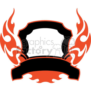 flaming template 067 clipart. Royalty-free image # 372868