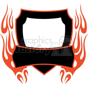 flaming template 031 clipart. Commercial use image # 372873