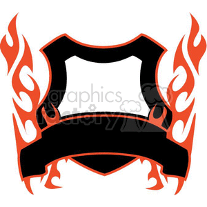 flaming template 039 clipart. Commercial use image # 372883