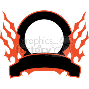 flaming template 076 clipart. Royalty-free image # 372888