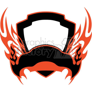 flaming template 002 clipart. Royalty-free image # 372893
