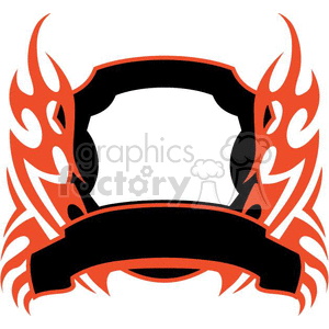 flaming template 007 clipart. Royalty-free image # 372898