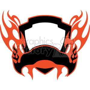 flaming template 082 clipart. Royalty-free image # 372913