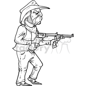 gunsling022 clipart. Commercial use image # 373442