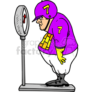 Jockey weigh-in day clipart. Royalty-free image # 373512